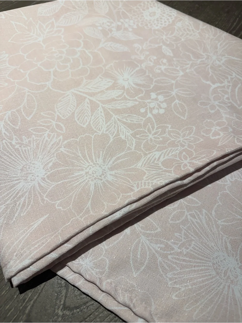 Floral Pastel Pink Shower Curtain